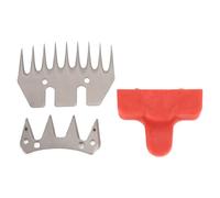 Mtlavishness Lame de Cisaillement de Mouton 9 dent Droite et 4 Dents en Acier Inoxydable Blade de Tondeuse de Moutons pour Moutons Alpaca chèvre