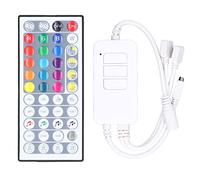 Mtlavishness LED Strip Light Controller avec 44 touches 3 boutons Mode RVB et fonction de synchronisation pour la famille KTV et plus il prend en charge DC5V à 24V et compatible