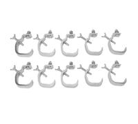 Mtlavishness Lot de 10 pinces de serrage pour éclairage de scène, 77 lb, robustes, avec construction en alliage d'aluminium, conception d'installation sans effort, convient aux