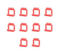 Mtlavishness Lot de 10 Supports de Carte PCIe Riser, Fixation sécurisée, Plastique Dur pour connecter des risers USB à la Carte mère, Emplacement PCIe (23 x 21 mm, température de (Rouge)