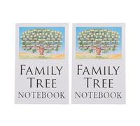 Mtlavishness Lot de 2 carnets de notes lignés pour recherches ultérieures sur la famille, carnet de notes pour étudiants, papeterie de bureau, cahier de généalogie avec