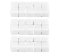 Mtlavishness Lot de 30 dés Vierges à écrire de 16 mm, Cubes à Six Faces pour l'enseignement des mathématiques, l'éducation, dés en Plastique Blanc pour Salle de Classe, Jeux de (Blanche)