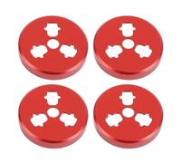 Mtlavishness Lot de 4 capuchons de moteur de drone en alliage d'aluminium pour Air 3S et 3 Pro Classic Noir Protection de moteur de qualité supérieure pour une sécurité de vol et (Rouge)