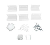 Mtlavishness Lot de 6 étagères murales en Acrylique Transparent pour disques CD, étagères murales flottantes pour Salle de Bain, Chambre à Coucher, Salon, Cuisine, étagère pour