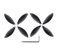 Mtlavishness Lot de 8 pales d'hélice de rechange pour drone Parrot Anafi CCW CW avec clé Matériau PC léger pour des performances de vol stables Accessoire quadrirotor pour les
