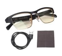 Mtlavishness Lunettes Bluetooth intelligentes avec double canal sonore stéréo longue durée d'utilisation et microphone intégré pour la lecture, les jeux, la conduite et le port quotidien Bluetooth
