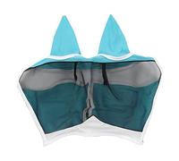 Mtlavishness Masque Anti-Mouches pour Cheval avec Oreilles Tissu tricoté élastique Doux et Respirant Masque Anti-Moustique Anti-Mouches Coupe tridimensionnelle pour Une visibilité (Crochet et Boucle,