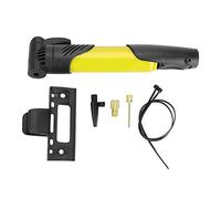 Mtlavishness Mini Pompe à vélo, gonfleur de Pneu de vélo, Pompe à air de vélo DUUTI Pompe à air Manuelle compacte Portable avec Conception à 3 Sections pour Un gonflage Rapide, 3 (Jaune)