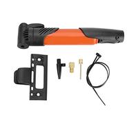 Mtlavishness Mini Pompe à vélo, gonfleur de Pneu de vélo, Pompe à air de vélo DUUTI Pompe à air Manuelle compacte Portable avec Conception à 3 Sections pour Un gonflage Rapide, 3 (Orange)