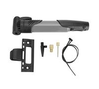 Mtlavishness Mini Pompe à vélo, gonfleur de Pneu de vélo, Pompe à air de vélo DUUTI Pompe à air Manuelle compacte Portable avec Conception à 3 Sections pour Un gonflage Rapide, 3 (Grise)