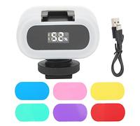 Mtlavishness Mini RVB Soft Camera Light avec 6 Couleurs Type C Charge Idéal pour la Photographie en Direct et la Prise de Vue vidéo Taille compacte 2W Power 800Lux luminosité