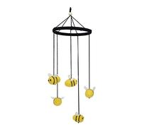 Mtlavishness Mobile pour Berceau avec Cinq Jolies Abeilles en Feutre de Laine et Couleurs de hêtre pour crèche, Berceau, Maison, Maternelle, 15,75 x 6,30 Pouces