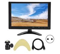 Mtlavishness Moniteur LCD Universel Haute résolution 10,1 Pouces 16 10 Pouces, Prise en Charge d'une entrée HD jusqu'à 1080p, adapté à la vidéosurveillance 360°, Audio et vidéo de