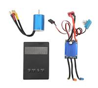 Mtlavishness Moteur sans balais 2435 4500 KV avec carte de programmation ESC sans balais 25 A Ensemble de moteur sans balais étanche pour voiture RC 1 16 1 18 Torsion élevée et