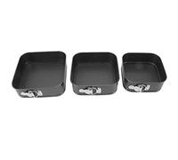 Mtlavishness moule à gâteau à charnière carré antiadhésif fond amovible moule à gâteau au fromage étanche pour la cuisson du pain à Pizza 22 24 26 (24.26.28)