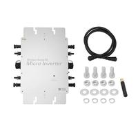 Mtlavishness -onduleur Solaire 1200 W en Alliage d'aluminium étanche IP65 Système de Production d'énergie Domestique Conversion Efficace pour Un Usage résidentiel