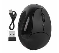 Mtlavishness Optical Vertical Souris troisième génération Wireless Wireless Right Right Ergonomic Idea idéal pour Les Jeux et Le Bureau Utilisation de 2,4 GHz Wireless 3 Niveau (Black)