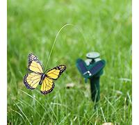 Mtlavishness Papillons dansants solaires, Colibri aux Ailes colorées, décoration de Jardin, Papillons Volants à énergie Solaire, pour Plantes en Pot. (Papillon)