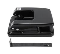 Mtlavishness Perforatrice à papier à 2 trous, trous de 6 mm de diamètre avec espacement de 80 mm, capacité de 40 feuilles, perforatrice en métal robuste pour le bureau, l'école et