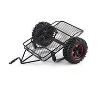 Mtlavishness Petite remorque de voiture en métal adaptée pour Traxxas TRX4 SCX10 D90 CC01 1/10 RC Rock Crawler Truck - Construction en métal de qualité supérieure pour une