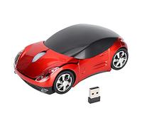 Mtlavishness Petite Souris d'ordinateur Souris de Voiture Rouge Rouge 12 × 8 × 4 Souris Intelligente Rouge en Forme de Voiture Portable 2. 4G Souris de Jeu avec récepteur USB pour