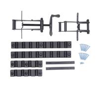 Mtlavishness pince de dégagement de pression à 4 voies en alliage d'aluminium panneau de bois système de serrage de fixation d'angle ensemble de supports pour le travail du bois