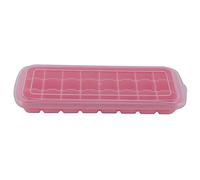 Mtlavishness - plateau à glace en Silicone, 24 grilles, petits Cubes, avec couvercle en PP, pour la cuisine domestique, fait 3x3cm de glace, parfaite pour les boissons des enfants (Rose)