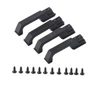 Mtlavishness Poignée de porte de voiture RC 4 pièces poignées de porte de simulation en plastique pour 4 D90 SCX10 1 10 RC Crawler Car Pièces de simulation élevées avec vis