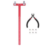 Mtlavishness Points d'encoche de Corde d'arc Pince à Clip de Boucle en Laiton Ensemble de règles de Mesure en Forme de T Accessoires de tir à l'arc de qualité supérieure pour Un