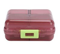 Mtlavishness portable avec sept grilles et couverture d'étanchéité idéale pour une utilisation quotidienne et des voyages en taille de matériau PP de qualité alimentaire environ 3 (Rouge)