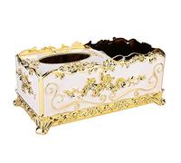 Mtlavishness Porte-boîtes de boîtier de Tissu métallique exquise européen avec Une Sculpture tridimensionnelle en Rose et Un Rangement Multi-Case pour Le Restaurant House Hotel