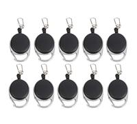 Mtlavishness Porte-clés rétractable en câble métallique de 60 cm avec boucle en ABS Fermoir léger anti-perte pour sac de ceinture Porte-clés robuste et durable pour un usage (Vendre dix pour un)