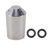 Mtlavishness Premium Stainless Steel Coffee Machine Nozzle Three Hole Replacement Steam Wand Tip for Ideal for Home Cafes Restaurants and Milk Tea Stores with Approx 21mm Length (3 trous)