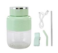 Mtlavishness Presse-agrumes portable 800 ml rechargeable et détachable pour bureau, salle de sport, maison, voyage Vert Portable Juicer Blender Portable Blender Durable Facile à (Verte)