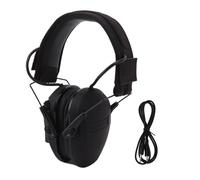 Mtlavishness Réduction du Bruit Écouteurs électroniques Pliables ABS Bandau de Bande Muffs d'oreille idéal pour la Tonte du Travail et de l'utilisation sur Le Terrain avec des (Noir)