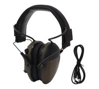 Mtlavishness Réduction du Bruit Écouteurs électroniques Pliables ABS Bandau de Bande Muffs d'oreille idéal pour la Tonte du Travail et de l'utilisation sur Le Terrain avec des (Vert)