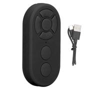 Mtlavishness Remote Control Selfie Bouton Type C Rechargeable BT 10m / 32.8ft Button Selfie Clicker pour l'enregistrement vidéo de Livre électronique (Noir)