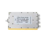 Mtlavishness Répartiteur de Puissance SMA 4 Voies Microstrip SMA avec Large Gamme de fréquences de 500 à 6000 MHz, Petite Perte d'insertion, Gain et Isolation élevés pour CDMA,