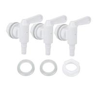 Mtlavishness Robinet de robinet de seau de brassage de bière en plastique, ensemble de 3 pièces avec accessoires pour le brassage à domicile, matériau durable et léger de qualité