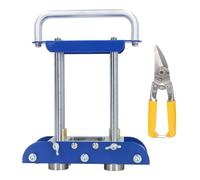 Mtlavishness Rouleau à 3 stations avec cisailles, outil manuel pour tôle, machine à cintrer les rouleaux à angle de 0 à 90 degrés pour les matériaux de toiture, cintreuse manuelle