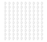 Mtlavishness Round LED Balloon Lights Lampes pour la fête de mariage de Noël et décoration de maison facile à utiliser avec une coque en plastique de haute qualité 100 pièces avec (Lumière blanche)