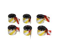 Mtlavishness - Ruban réfléchissant Anti-Oiseaux, 6 pièces, Ruban Anti-Oiseaux pour Fournitures de vergers, Argent Rouge Argent Jaune