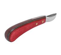 Mtlavishness Sabot incurvé pour maréchaux-ferrants en acier à outils de qualité professionnelle avec poignée ergonomique en bois composite, prise en main confortable, design
