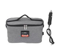 Mtlavishness Sac Chauffant pour Voiture 30 W, 8 L, Affichage de la température réglable avec poignée, Chauffe-Aliments Portable 12 V pour déjeuner, Voyage, Camping, activités de (Grise)
