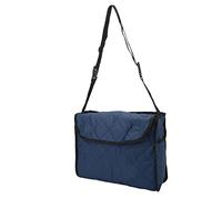 Mtlavishness Sac de Rangement Suspendu pour Fauteuil Roulant en Coton matelassé avec Plusieurs Poches pour Chariot de Scooter Walker Bleu Marine 37 x 15 x 29 cm Léger (Bleu Marine)