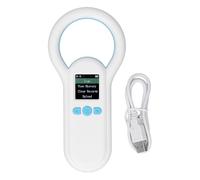 Mtlavishness Scanner de puces pour Animaux de Compagnie, Lecteur Portable d'identification d'étiquette d'oreille d'animal 134,2 kHz avec écran d'affichage TFT de 1,44 Pouces,