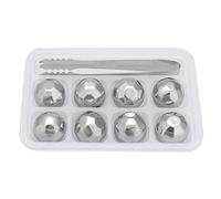 Mtlavishness sphères de glace en acier inoxydable premium et de pierres refroidisseurs pour le whisky effrayant et autres boissons sans dilution idéale pour le pub à domicile et (Diamant)