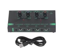 Mtlavishness Splitter du Signal de Casque à 4 canaux avec Commutation stéréo Mono et Alimentation de Type C idéal pour la création de Musique en Direct Studio d'enregistrement en