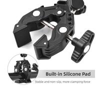 Mtlavishness Super Clamp Mount Double Caméra Pince avec tête à Double Balle et Chaussures Froides idéales pour la Photographie en Plein air et l'enregistrement vidéo sur Le