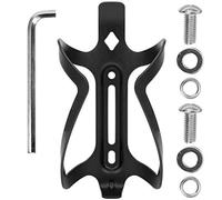 Mtlavishness Support de Bouteille d'eau de vélo en Alliage d'aluminium Support de Cage léger pour Bouteille de vélo de Montagne pour Une hydratation sécurisée Pendant Les Longs (Noire)